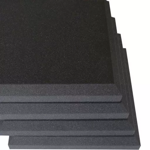 Large  Acoustic Foam Panels Flat Chamfered - Pack of 6
