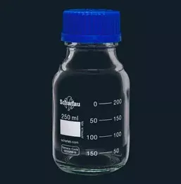 Clear Reagent Bottle 250ml Borosilicate Glass