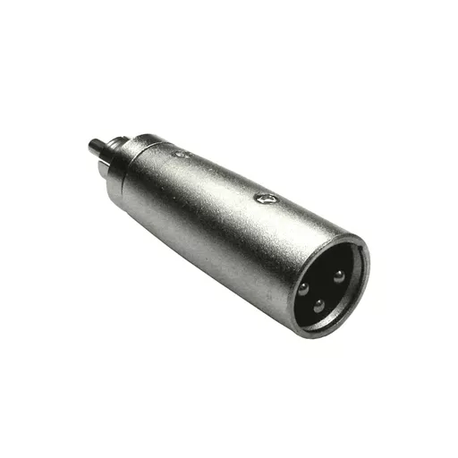 Cables Direct 3XLR-MMRCA cable gender changer RCA XLR Metallic