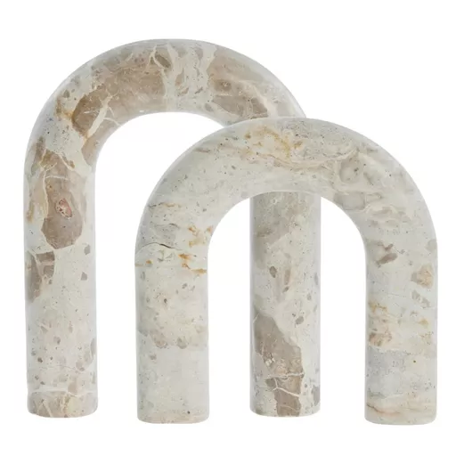 Marble Decoration, Evelina, Linen, Set of 2