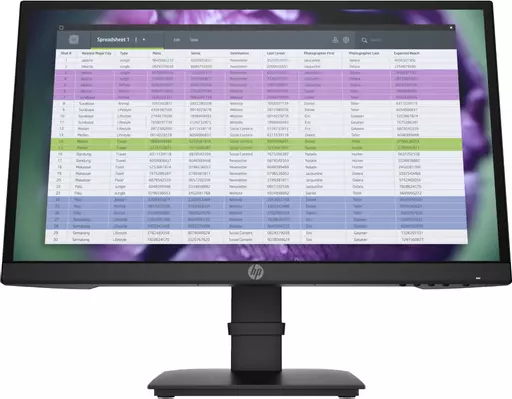 HP P22 G4 computer monitor 54.6 cm (21.5") 1920 x 1080 pixels Full HD Black