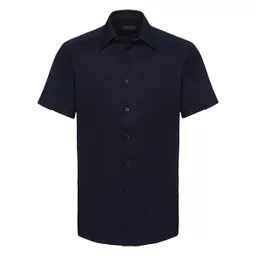 Men's Short Sleeve Easy Care Tailored Oxford Shirt