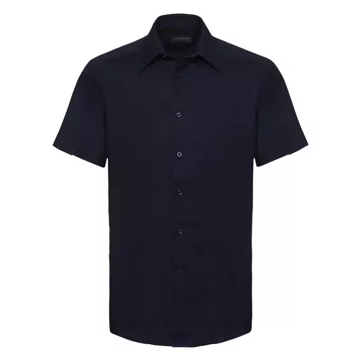 Men's Short Sleeve Easy Care Tailored Oxford Shirt