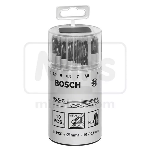 Bosch 19 Piece HSS-G Metal Drill Set 1-10mm