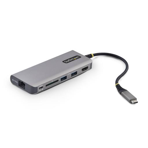 StarTech.com USB-C to HDMI Multiport Adapter, 140W PD Charging, 4K 60Hz, 3-Port USB 10Gbps Hub, SD Card Slot, 2.5GbE, Mini Dock for MacBook / Dell / Thinkpad / HP