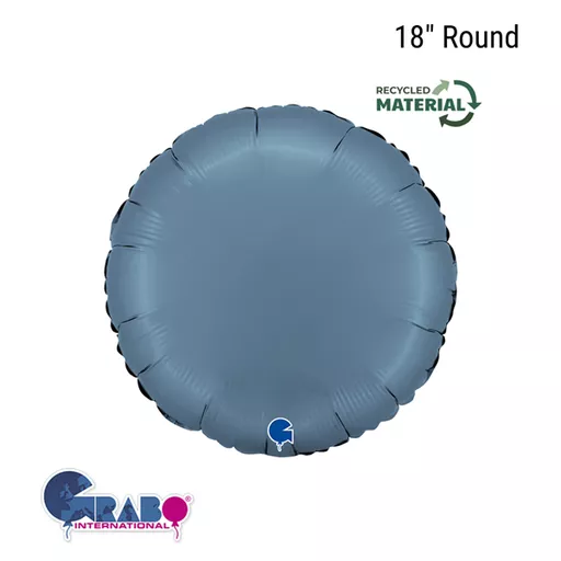 Grabo Satin Blue Jeans 18" Round Foil Balloon