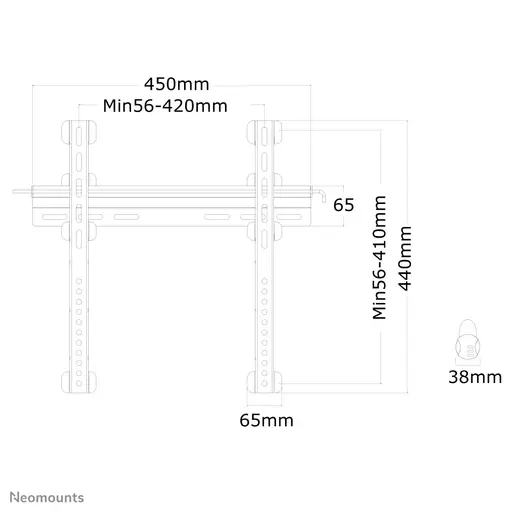 Neomounts tv wall mount
