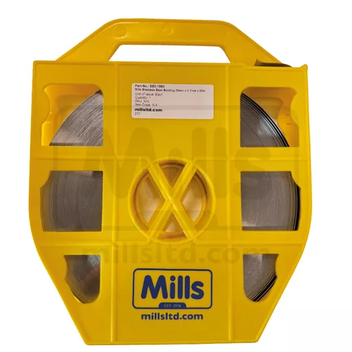 Mills Stainless Steel Banding 20mm x 0.7mm x 50m