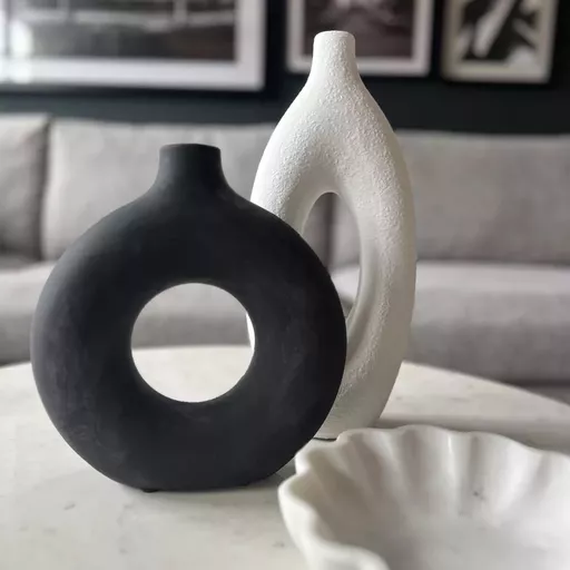 Decorative Vase, Katarina , Antique Black