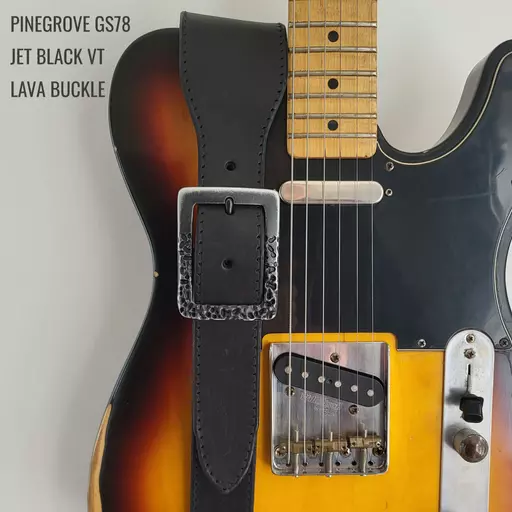 GS78 Leather Guitar Strap With Feature Buckle