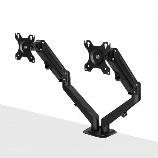 Lindy 40708 Dual Mount Desktop Gas Spring Arm - Black
