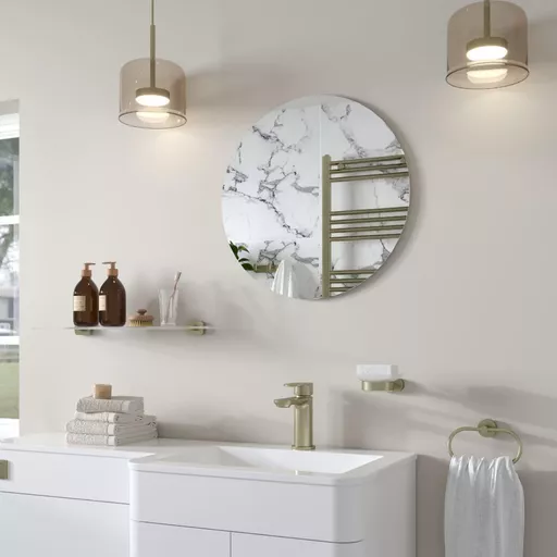 Verzino 600x600mm Round Plain Mirror