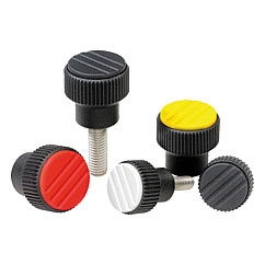 K0247 - Knurled Knobs Parts In Steel & Stainless Steel Thread Size M4-M10