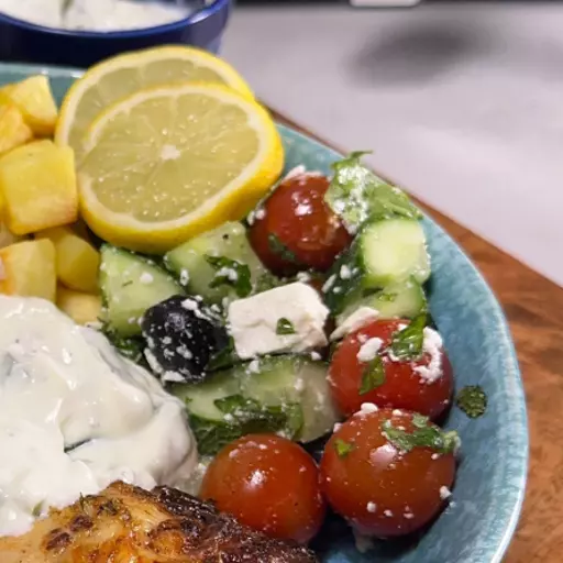 Tower's Grand Tour Air Fryer Greek Chicken Bowl.png
