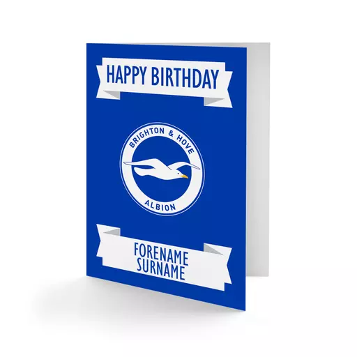 Brighton & Hove Albion FC Crest Birthday Card