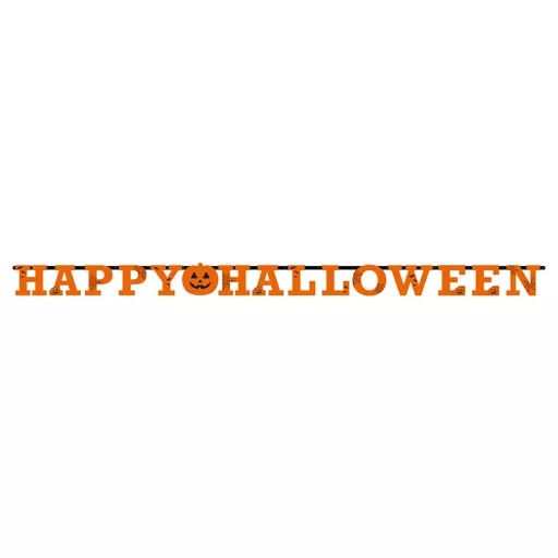 Happy Halloween Pumpkin Banner