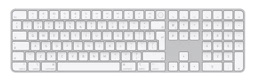 Apple Magic keyboard USB + Bluetooth Dutch Aluminium, White