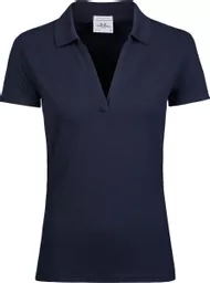 Women's Luxury Stretch V-Neck Polo