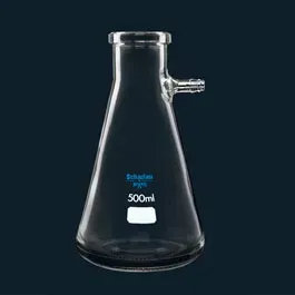 Flask Suction 1000ml Ø40mm Vacuum Resistant Borosilicate Glass Scharlau Each