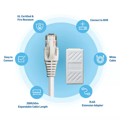 Swann SWNHD-60MCAT5E-GL networking cable White 60 m Cat5e