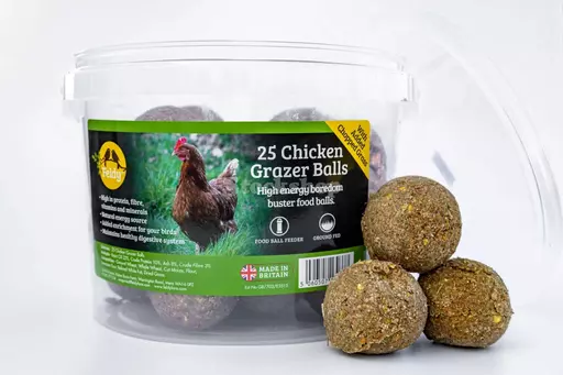 Feldy Chicken Grazer Balls Treats (Tub of 25 balls).jpg