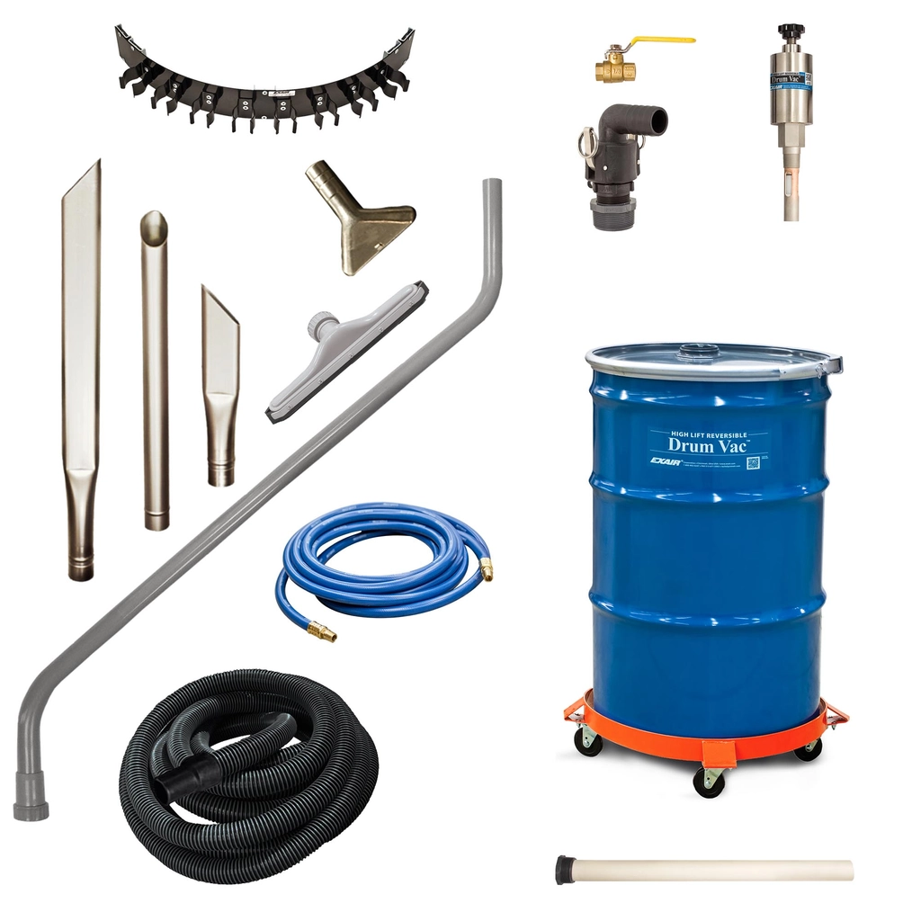 High Lift Reversible Drum Vac System To Suit 114 Litre (30 US Gal) Drum