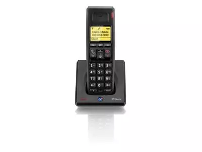 British Telecom Diverse 7100 DECT telephone Caller ID Black