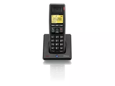 British Telecom Diverse 7100 DECT telephone Caller ID Black
