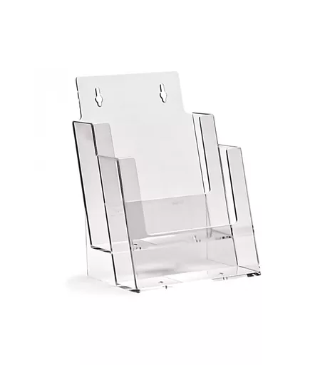 Freestanding & Wall-Mountable 2-Tier Portrait A5 Leaflet Holder