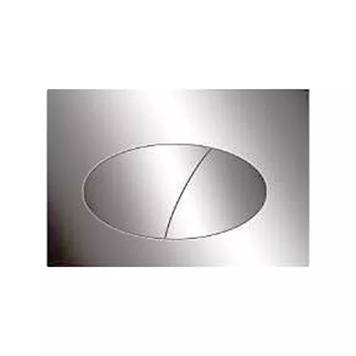 Round Pneumatic Push Plate / Flush Plate - Chrome