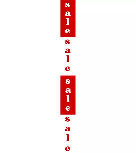 Classic Vertical 'Sale' Banner - 1000mm x 100mm