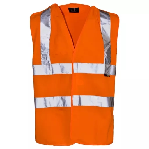 Hi Vis Orange Pull Apart Vest without ID Pocket