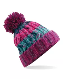 Corkscrew Pom Pom Beanie