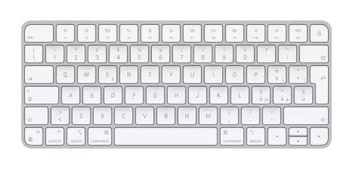 Apple Magic keyboard USB + Bluetooth Italian Aluminium, White