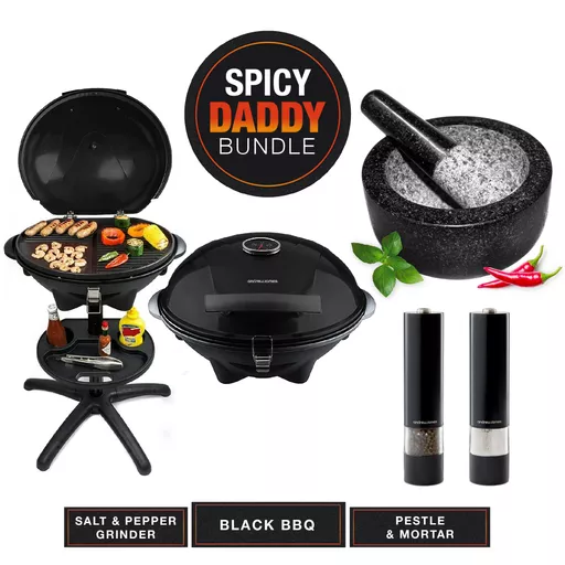 Spicy Daddy Bundle (Electric BBQ, Pestle and mortar, Salt and pepper grinder)