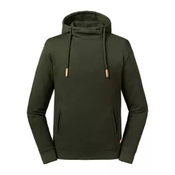 Unisex Organic High Collar Hooded Sweat
