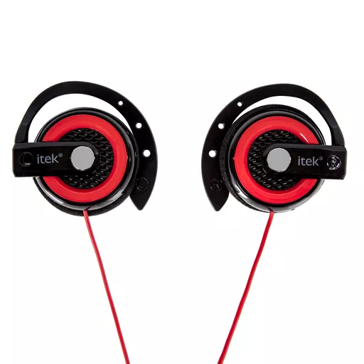 Earhook stereo headphones