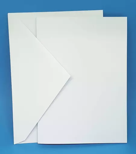 350gsm A5 Pre Scored Card and Envelopes (Folds To A6)