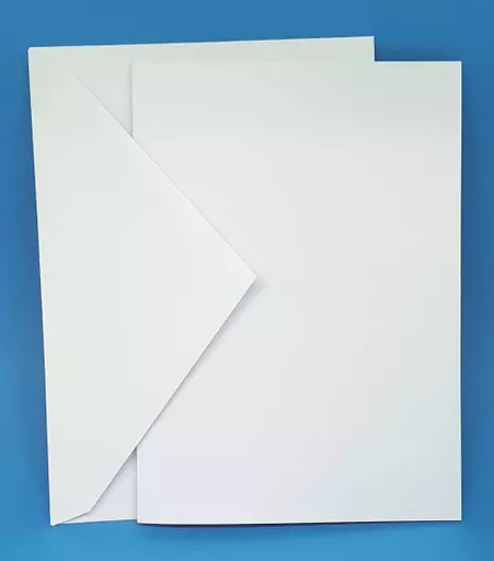 300gsm A4 Pre Scored Card and Envelopes (Folds To A5) - Blank Cards with Envelopes