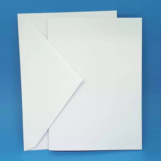 300gsm A5 Pre Scored Card and Envelopes (Folds To A6) - Blank Cards with Envelopes