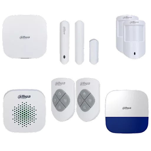 DAHUA Airshield Alarm Kit Including Hub, Internal Siren, External Siren, 2 x PIR and 1 x Magnetic Contact