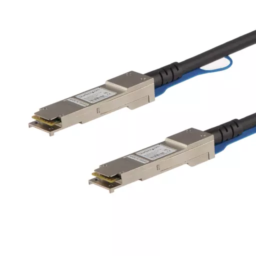 StarTech.com Cisco QSFP-H40G-CU0-5M Compatible 0.5m 40G QSFP+ to QSFP+ Direct Attach Cable Twinax - 40GbE QSFP+ Copper DAC 40 Gbps Low Power Passive Transceiver Module DAC Firepower C9200 C9400