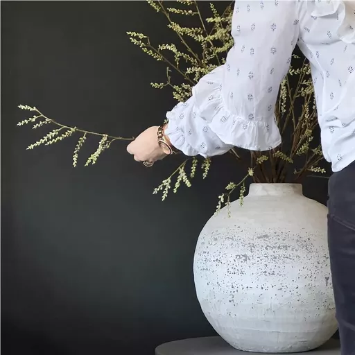 Aged Stone, Ceramic Vase - Large