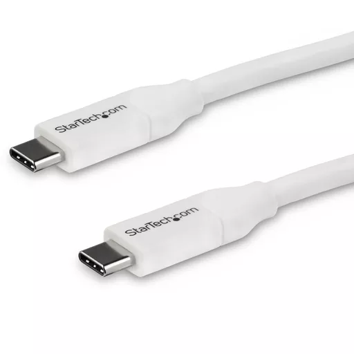 StarTech.com USB-C to USB-C Cable w/ 5A PD - M/M - White - 4 m (13 ft.) - USB 2.0 - USB-IF Certified