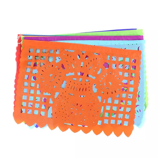 Papel Picado Tissue Flower Bunting