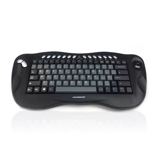 Accuratus Toughball 2 keyboard Office RF Wireless QWERTY UK English Black, Grey