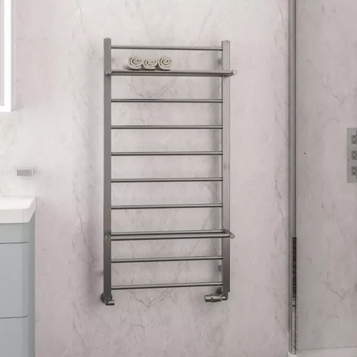Velino Stainless Steel Towel Rail 1200 x 600 Brushed