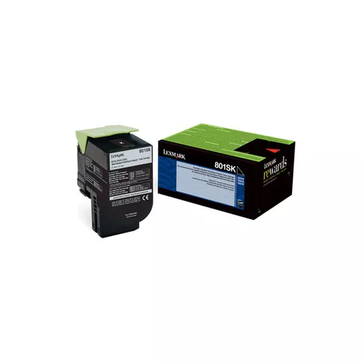 Lexmark (801SK) Black Return Program Toner Cartridge (2500 Yield)