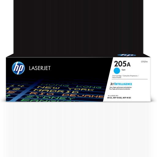 HP CF531A/205A Toner cartridge cyan, 900 pages ISO/IEC 19798 for HP MFP 180