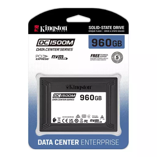 Kingston Technology DC1500M U.2 Enterprise SSD 960 GB PCI Express 3.0 3D TLC NVMe